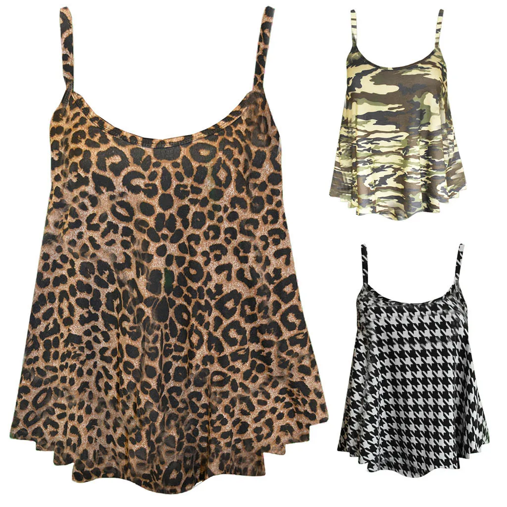 Fashsiualy Snake Skin Print Cami Top 2018 Summer Spaghetti Strap Casual Cool Vest Women Sexy Fashion Female Clothes | Женская одежда