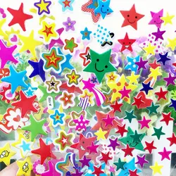 10 шт Kawaii 3D выпуклые наклейки Star подарок для мальчиков девочек игрушки для детей учителя награда поставки Дети Игрушки для раннего обучения