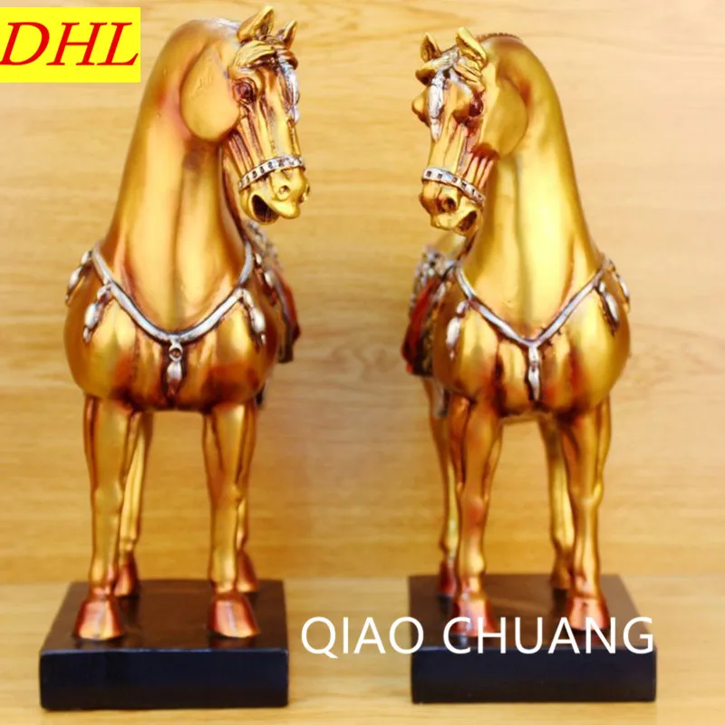 

European Style Imitation Of Excavated Horse Resin Sculpture Craftwork TV Bench Furnishing Articles Commercial Gifts S512