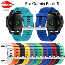12 colors Soft Silicone Replacement wristband Watch Band bracelet strap for Garmin Fenix 5 For Smart