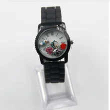 Модные белые памятные медальон в форме часов плавающий живой медальон наручные часы с лента с полосками