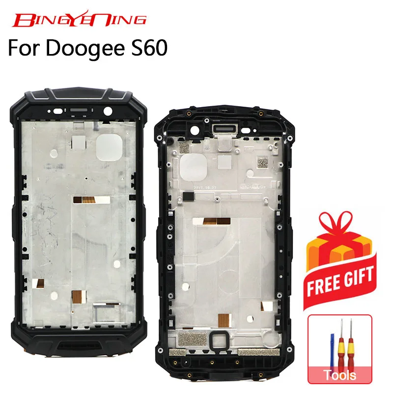 

BingYeNing High-quality New Original For Doogee S60 Front Frame Cover Case Assembly Replacement