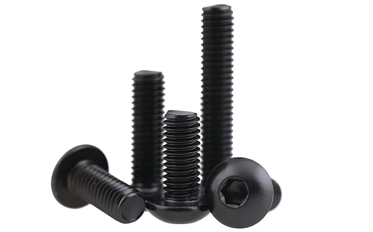 5-50PCS Allen Key Head iso7380 M2 M2.5 M3 M4 M5 M6 Stainless steel 304 or 10.9 black hex socket button  head machine screw
