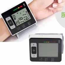 Автоматический наручные кровяное давление верхний монитор цифровой пульсометр ЖК-экран тонометр Сфигмоманометры пульсометр