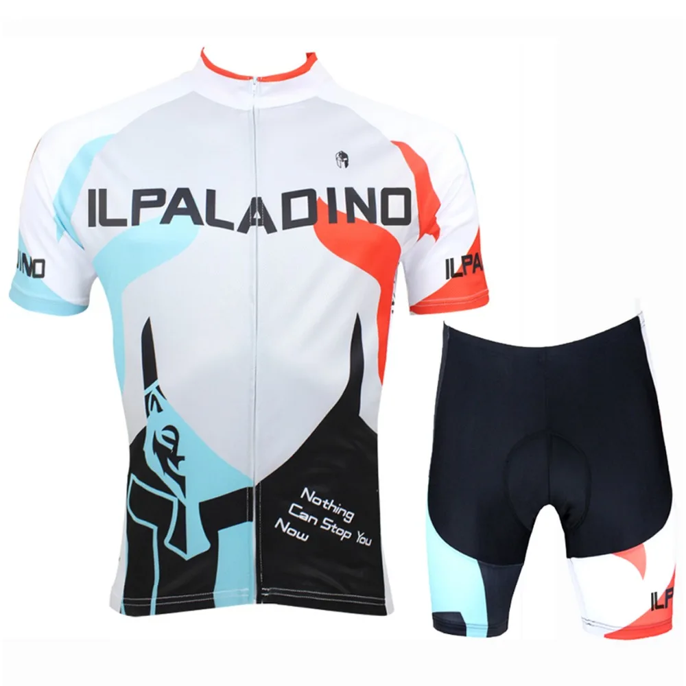 ILPALADINO Cycling Jersey with Bib Shorts Men's Unisex Short Sleeves