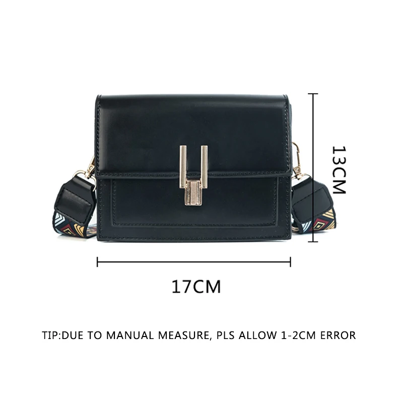 New Women Fashion Width Shoulder Bags INS Popular Female Exquisite Solid Handbag Mini Flap Lady Travel Chains Crossbody SS3474 (4)