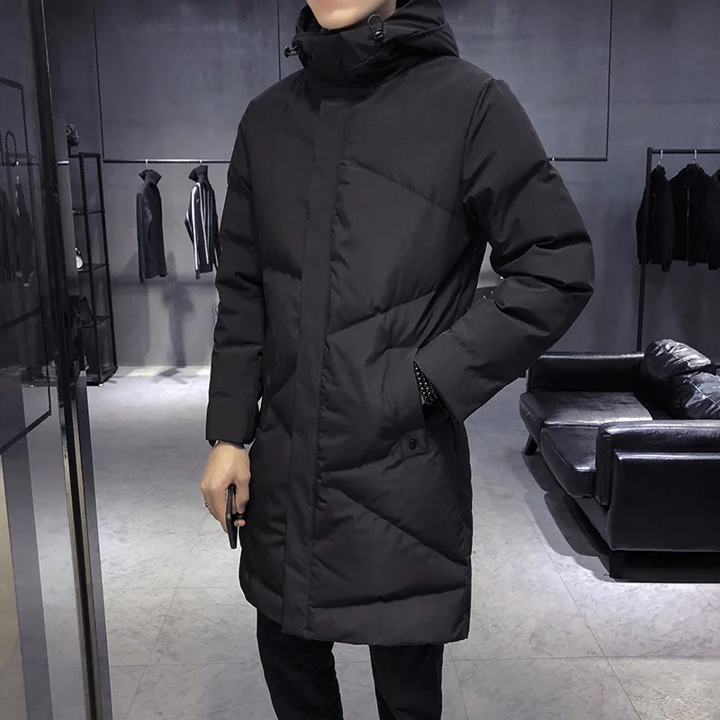 

New Men's Parkas Long Cotton Winter Jacket Coat Men Brand Hooded Jacket Thick Parka Homme Warm Overcoat Tops -20 Degree