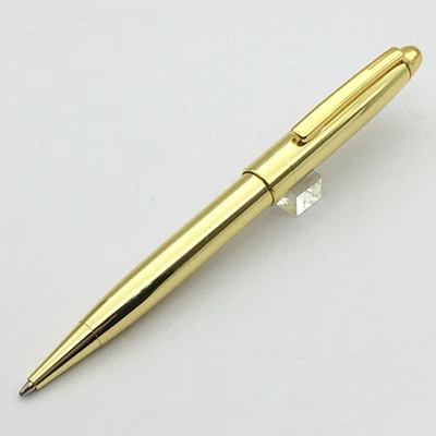 Роскошные Канцтовары ручка Серебряная и золотая отделка Монт Бизнес Стиль Шариковая ручка mb для школьных принадлежностей ON78422 - Цвет: Full Golden pen