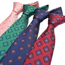 Фабрика полиэстер мужской галстук бренд Классические Цветочные Галстуки для мужчин галстук для свадьбы для бизнеса Cravats 7 см модный галстук