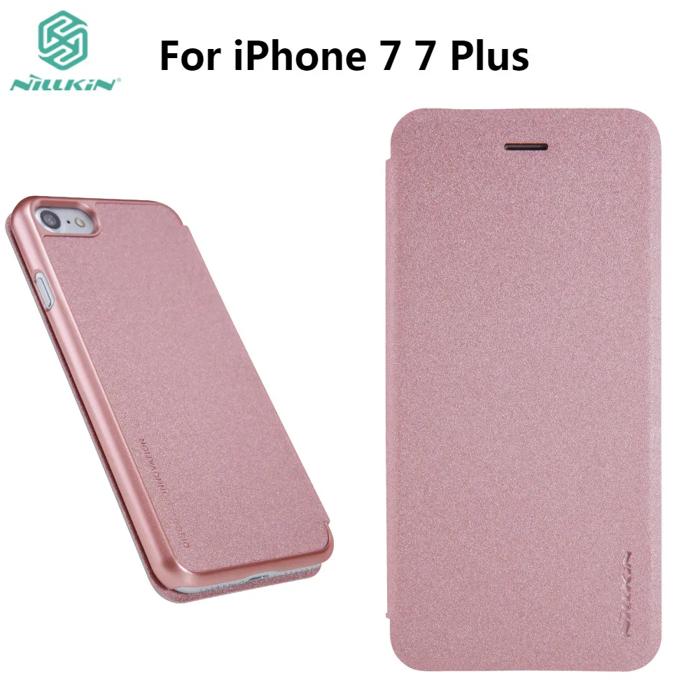 

For iPhone 7 Case For iPhone 7 Plus Cover Hard Back Cover NILLKIN PU Leather Case Flip Cover For iPhone7 7 Plus
