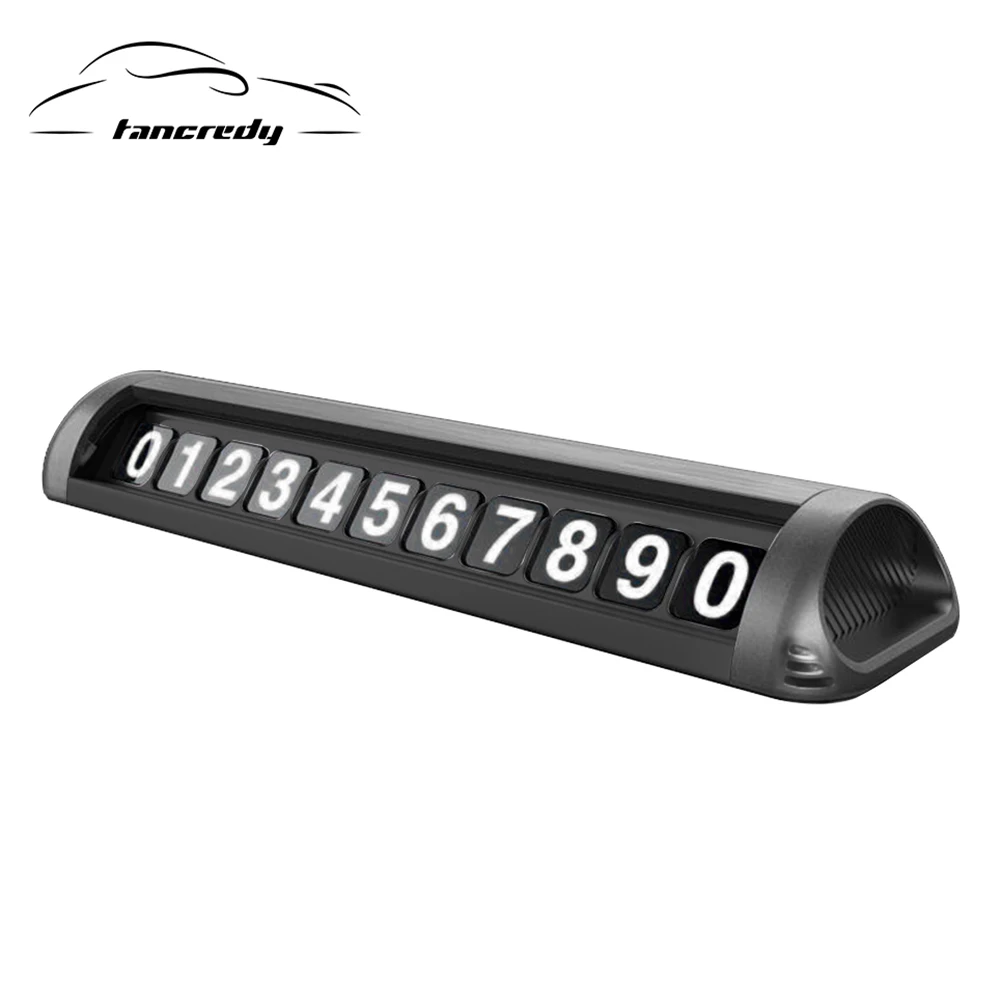 

Car Styling Temporary Parking Card Hidden Switch Telephone Number Car Parking Card Phone Number Card Plate Stop Auto Accessories