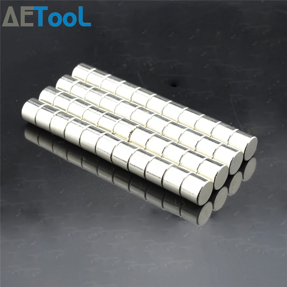 

AETool New 10x8 mm Neodymium Magnet Permanent N38 NdFeB Super Strong Powerful Small Round Magnetic Magnets Disc 10mm x 8mm