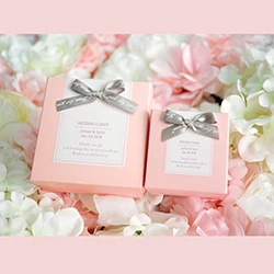 Бесплатный Пользовательский логотип многоцветный для свадьбы или «нулевого дня рождения» сувениры для гостей, вечерние персонализированные конфеты сладкий подарок услуга коробки - Цвет: Pink