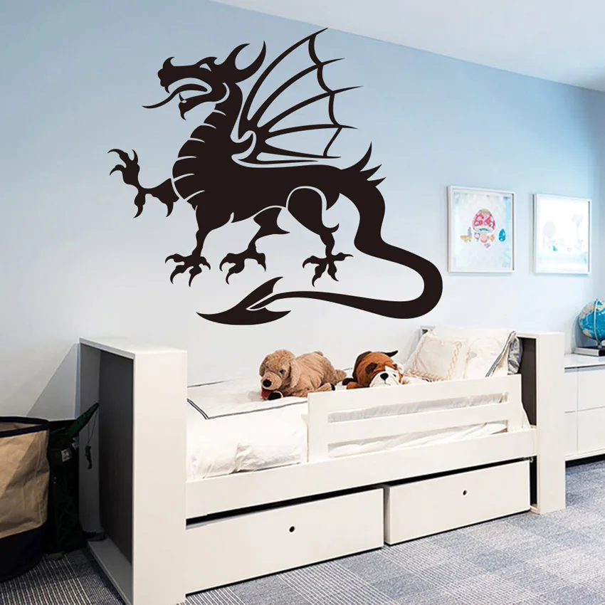 

Flying Dragon Decal Home bedroom Decoration Accessories Removable Living Room Wall Art Wall Stickers kids room decor J061
