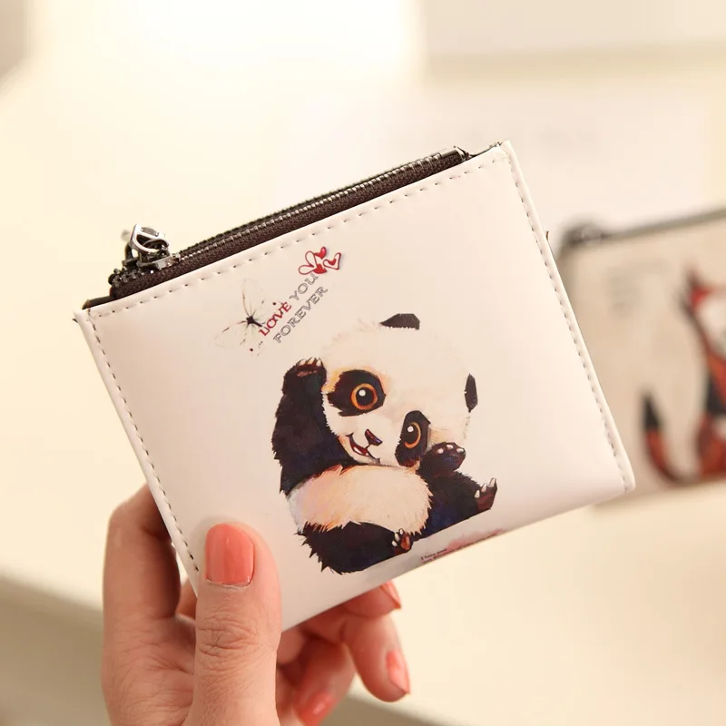 XAX Woman/Man Wallet new Fashion Cartoon Anime Student Purse Leather Pu Billfold Purse Hasp Cute Fox and Elephant panda 124Q XAX Woman/Man Wallet new Fashion Cartoon Anime Student Purse Leather Pu Billfold Purse Hasp Cute Fox and Elephant panda 124Q