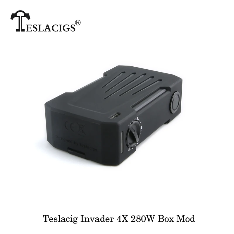 Electronic Cigarettes Teslacig Tesla Invader 4X 280W Box Mod Powered By Dual 18650 Battery Vape Vap