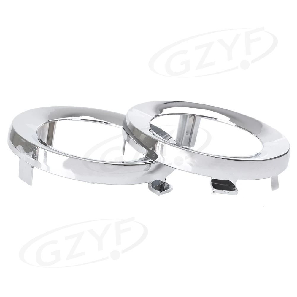 2PCS Driving Fog Light Lamp Cover Trim Ring For 2009-2013 Subaru Forester Chrome 57731SC000