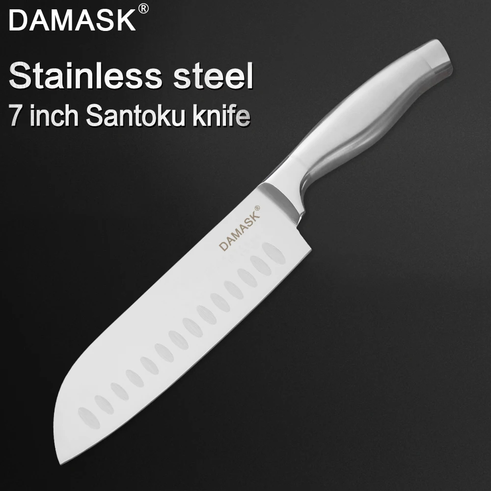 DAMASK японский нож шеф повара Santoku для мяса суши сашими специальный резак