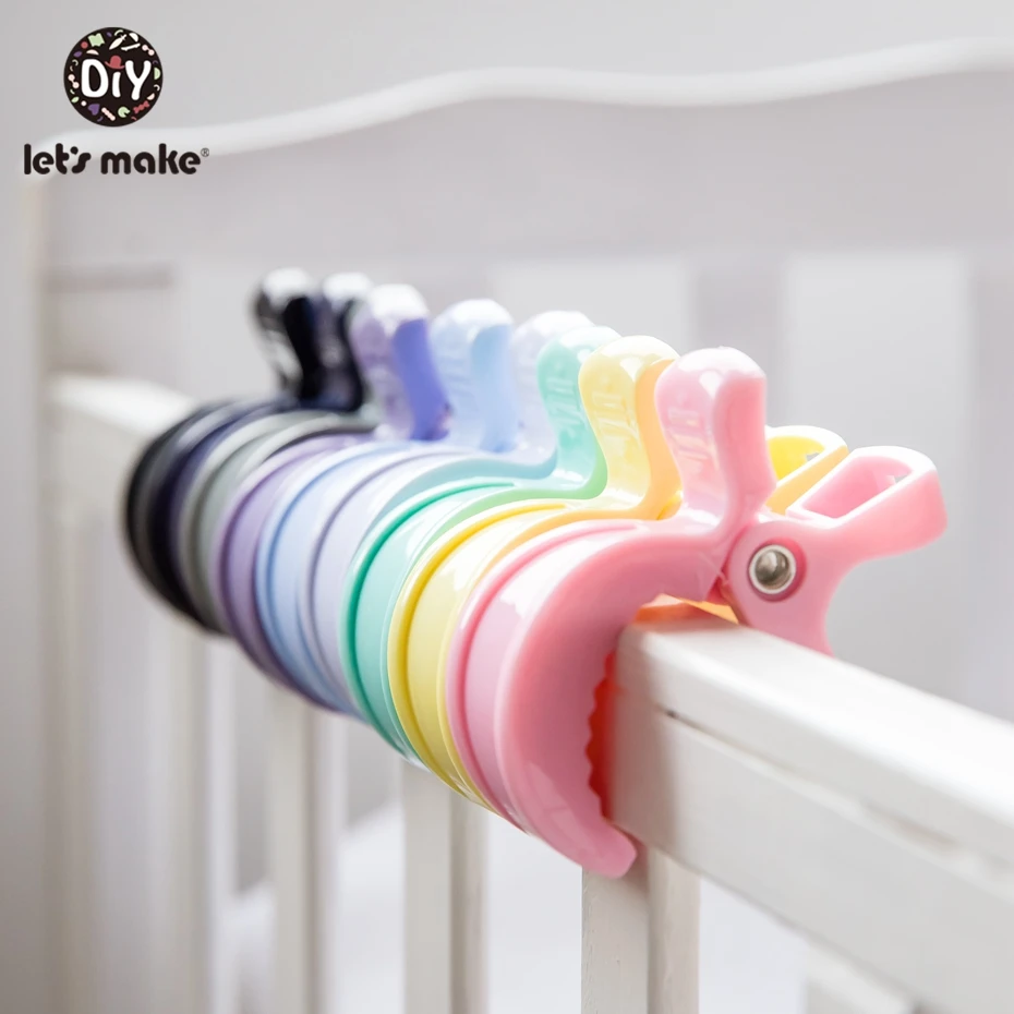 Let'S Make 20Pc/Lot Stroller Pvc Clip Pram Stroller Accessories Colourful Baby Shower Gift Baby Carriage Clip Baby Accessories