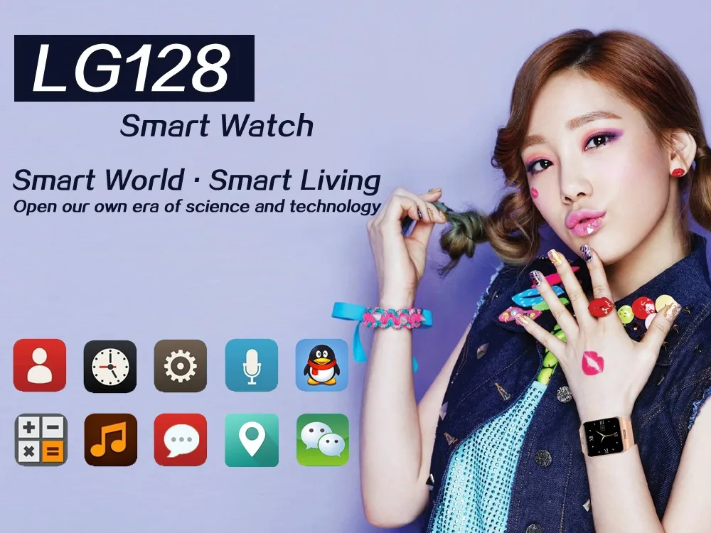 Смарт-часы LG128, умные часы, носимые с NFC, gps поддержкой sim-карты, 1.3mp камерой, дистанционным захватом, монитором сна, наручные часы xiao mi