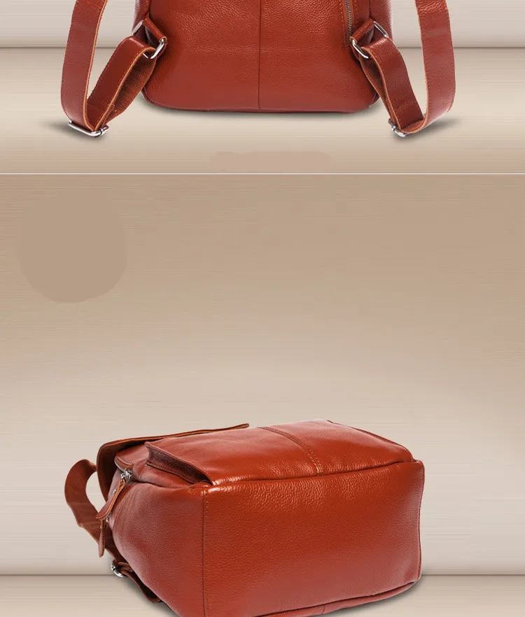 genuine leather women backpack  (11)