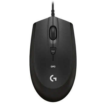 

Logitech G90 Ergonomic Mouse Both Hands Gaming Mouse Wired 2500DPI 4 Keys Optical Mice USB Connect mause PC Accessories A20