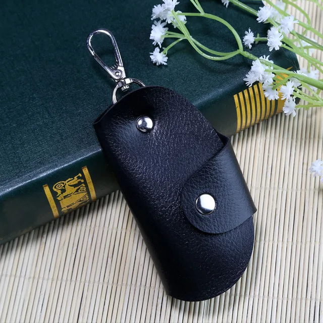 Key Holder Men Wallet PU Leather Unisex Key Wallet Organizer Bag Keys Housekeeper High Quality Business Wallet Key Pouch Bag