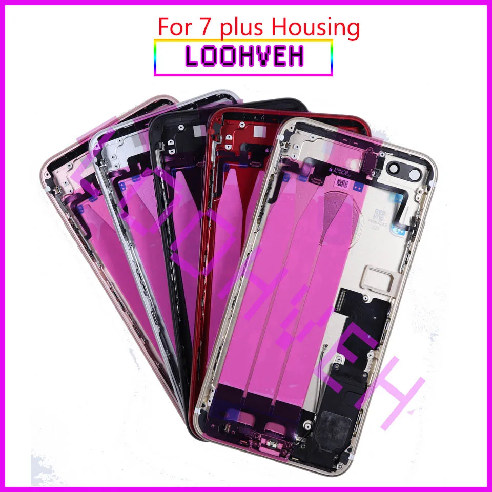 

Back Middle Frame Chassis Full For IPhone 7 7g 7 Plus 8 Cover Housing Assembly Battery Cover Door Rear with Flex Cable free case