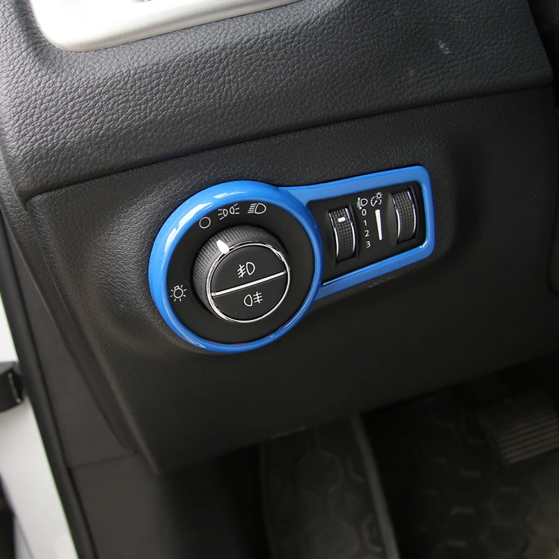 SHINEKA аксессуары для салона автомобиля Стайлинг фар кнопка включения декоративная отделка кольцо подходит для Jeep Compass