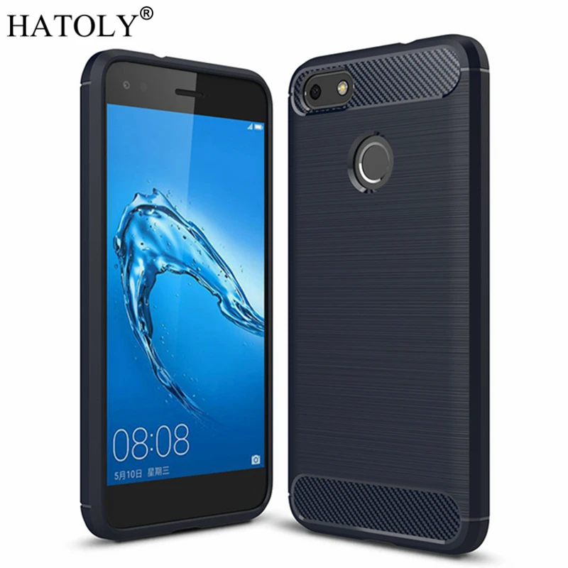 HATOLY For Capa Huawei Nova Lite 2017 Case Enjoy 7 Soft TPU Brushed Rugger Silicone SLA-L22 SLA-L02 | Мобильные телефоны и