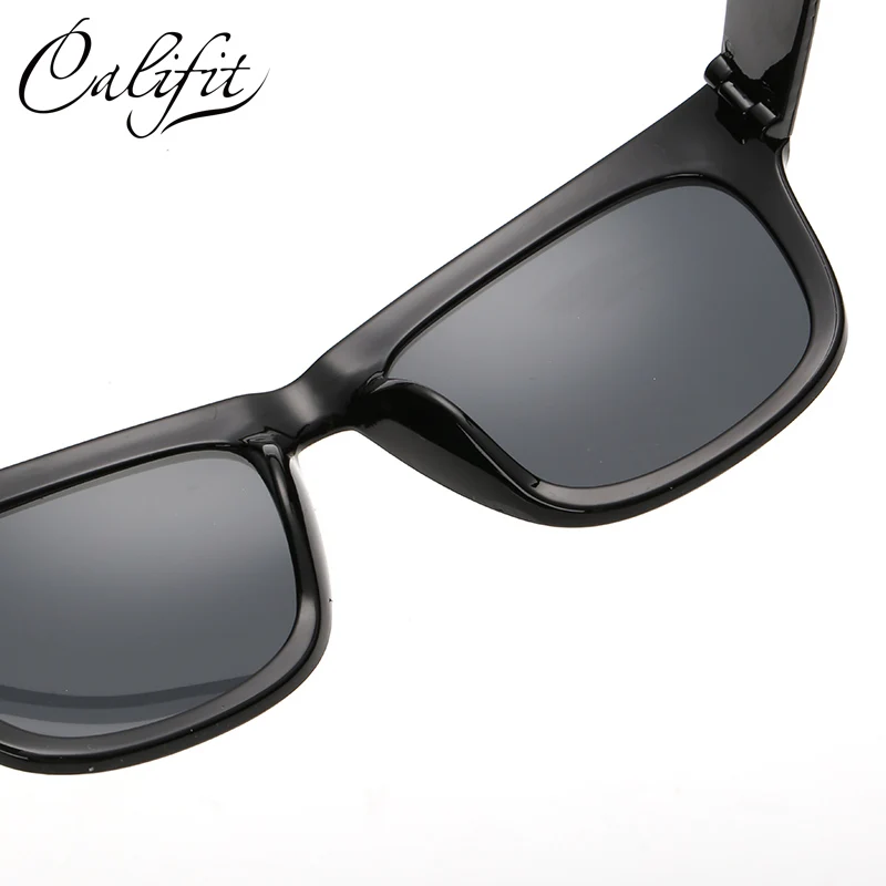 CALIFIT стекло Новые поляризованные солнцезащитные очки мужские UV400 классические