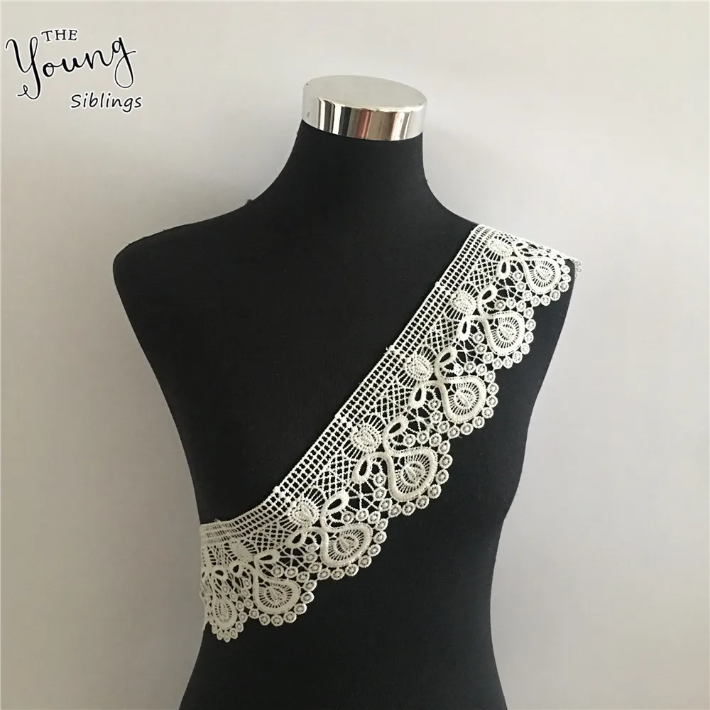 

Hot sell fashion 15 yard/lot width 9.1cm Lace Ribbon Decorative Lace Trim Fabric Wedding Craft DIY Sewing Clothing Accessories