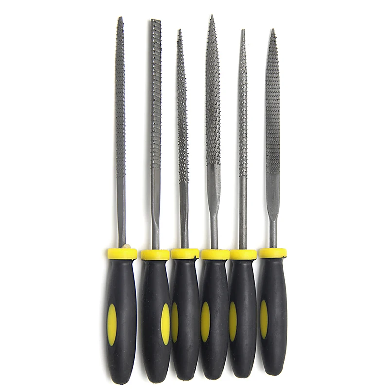 

6pcs Mini Files Set Metal Filing Rasp Needle File Wood Tools Hand Woodworking