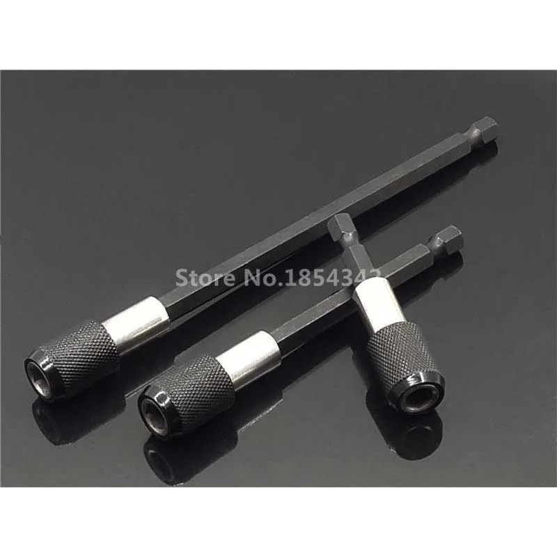 

3pcs Set 1/4 Inch Quick Hex Shank Release Magnetic Electric Screwdriver Extension Bit Holder 60 100 150mm Extension Rod Tools