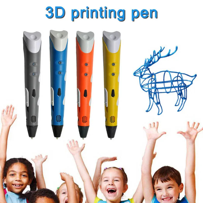 

New 3D Print Pen Drawing Magic Printing Pens with ABS Filament School Supplies for Kid Birthday Gifts