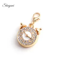 20pcs-lot-Newest-Gold-Crystal-Alarm-Clock-Charms-Pendant-for-Jewelry-Making-Charms-for-Floating-Locket