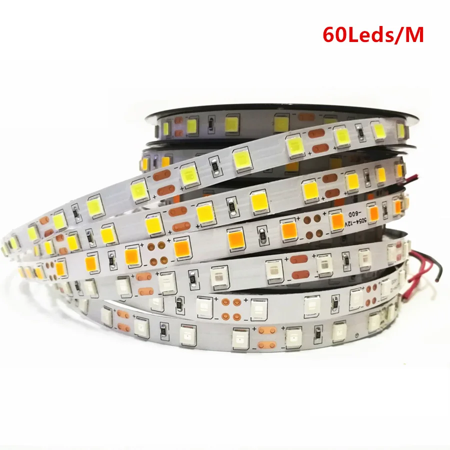 Водонепроницаемая светодиодная лента 5054 SMD 300/600 LED гибкая DC 12V для дома кухни