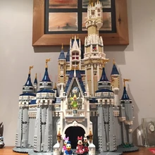 LP 16008 Золушка Принцесса замок город 4080 шт. Модель Building Block малыш LPings игрушечные лошадки подарок клон 71040