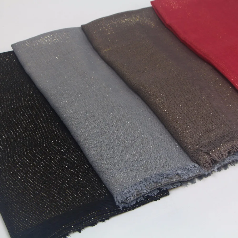 

Big Size 90*195cm Glitters Shimmer Women's Scarf Muslim Hijab Shawl Head Wrap Solid Color 20 pc/lot