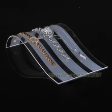 3 шт./лот, акриловая горизонтальная витрина для ожерелья, витрина для браслетов, витрина для браслетов