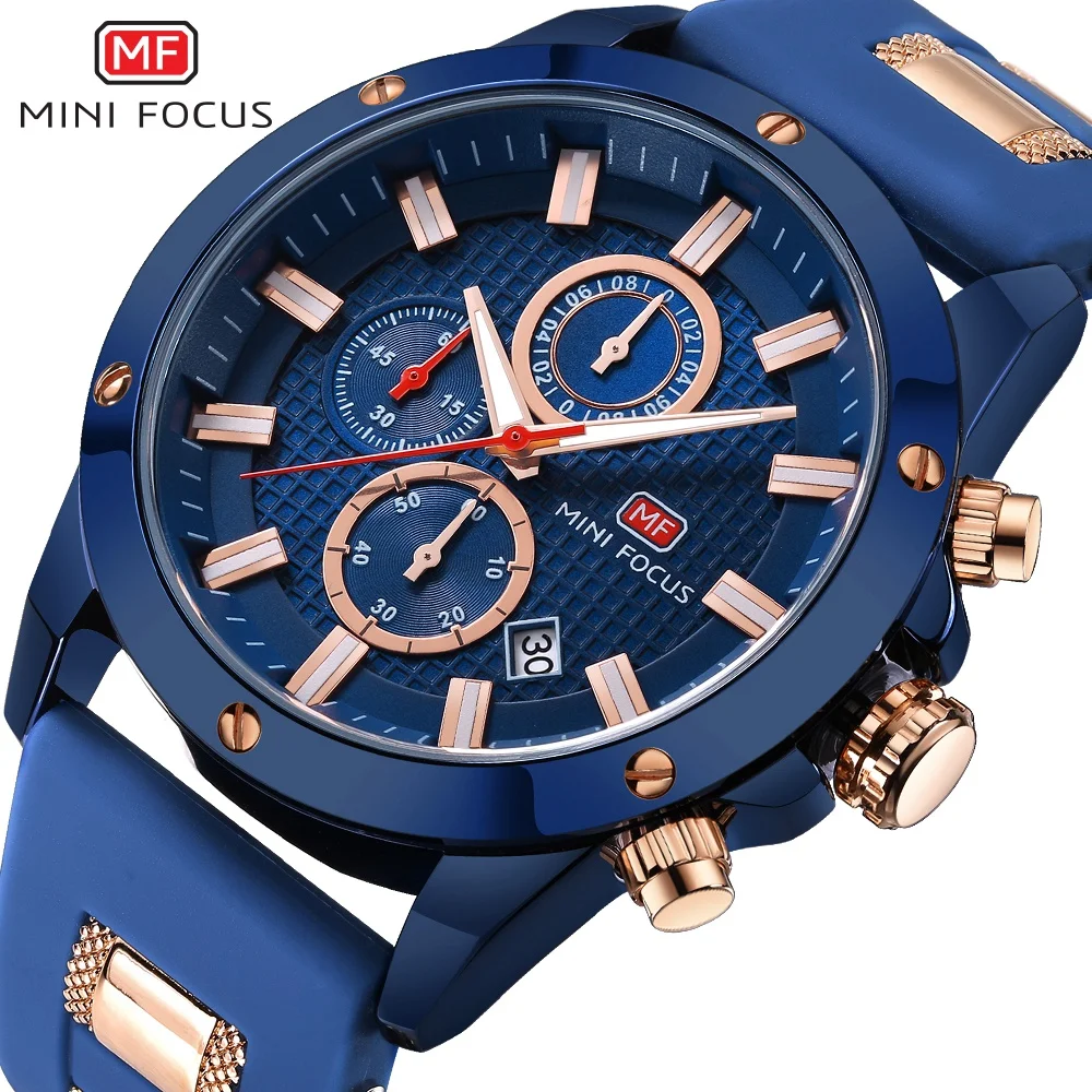 Vente MINI MISE AU POINT Montre Bracelet Hommes Top Marque De Luxe Célèbre Mâle Horloge Montre À Quartz Montre Bracelet À Quartz montre Relogio Masculino MF0089G. 04