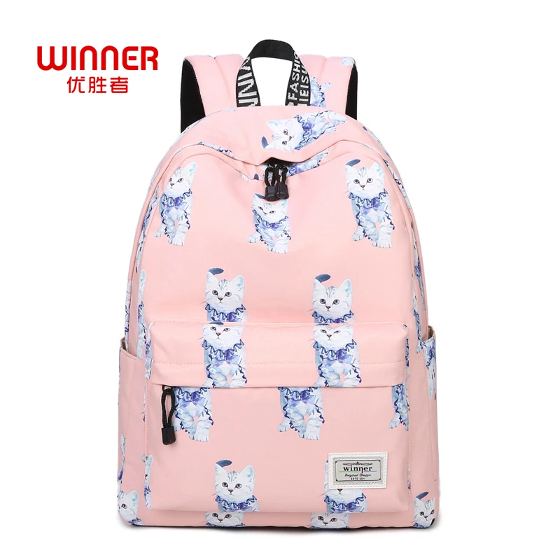 WINNER Cartoon Cat Backpack For Teenage Girls Children School Bags Women Shoulder Bags Student School Backpack Kids Bookbag bookbags-for-girls : image WINNER Cartoon Cat Backpack For Teenage Girls Children School Bags Women Shoulder Bags Student School Backpack Kids Bookbag bookbags-for-girls