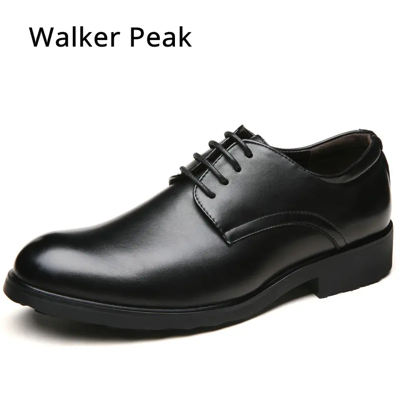 

Autumn formal leather business casual Shoes men dress office Party Wedding shoes male breathable Gentleman oxfords Walker Peak