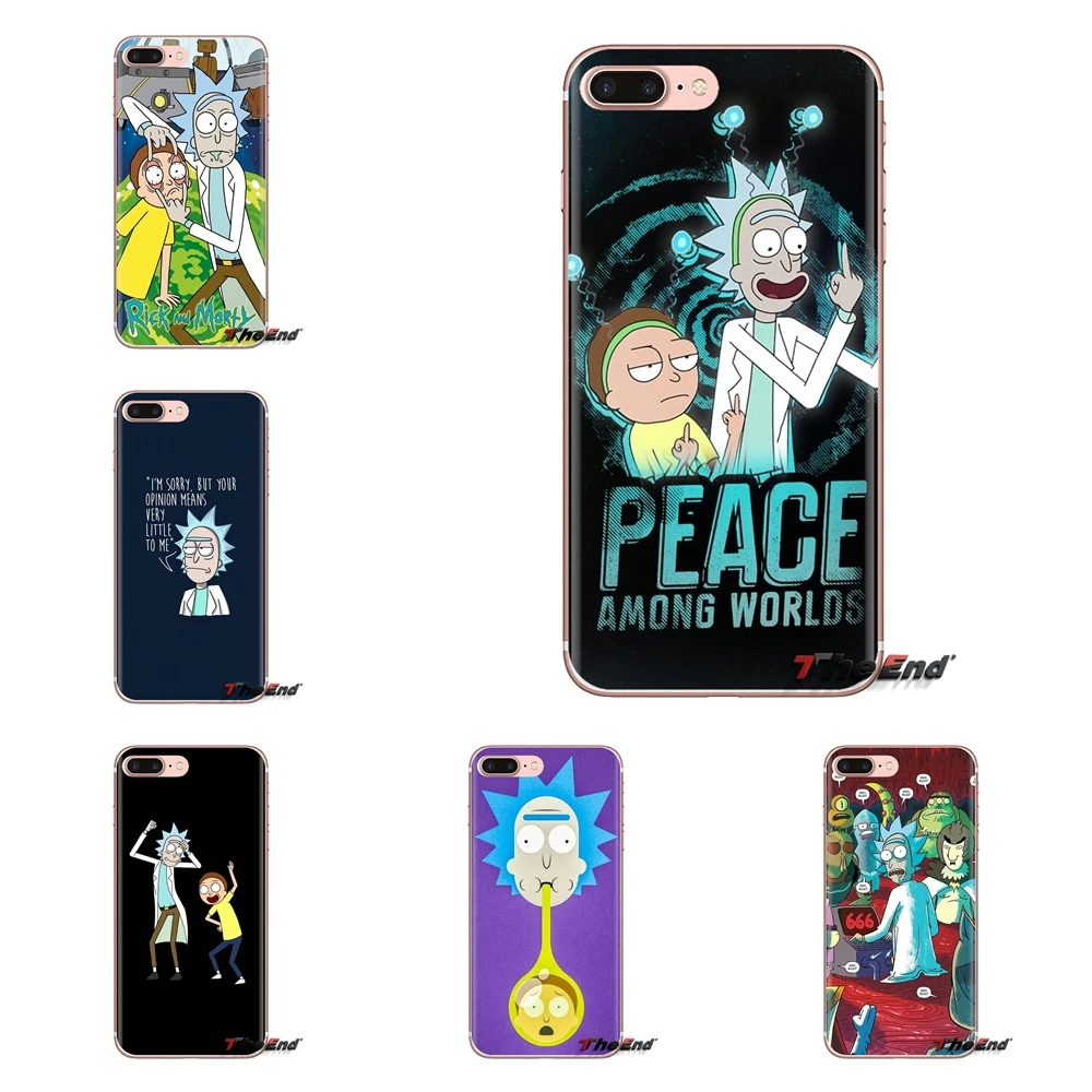 Cartoon Comic Meme Rick And Morty Soft Bag Case For Xiaomi Mi3 Samsung A10 A30 A40 A50 A60 A70 Galaxy S2 Note 2 Grand Core Prime |