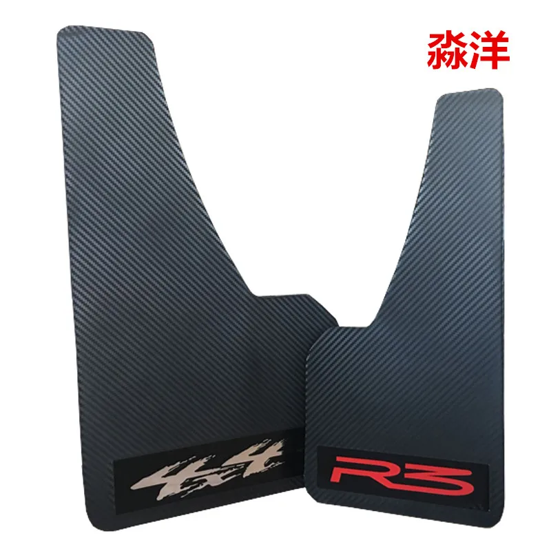 

Top racing universal truck mudguard auto front rear wheel black plastic mud flaps mud guard car fender two pcs