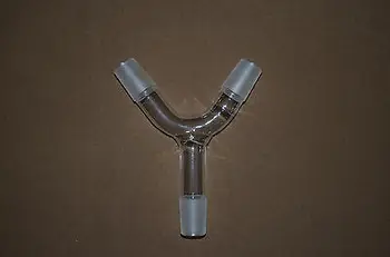 

Y Shape Glass Connecting Adapter, Distillation Adapter,24/29 Male Joint