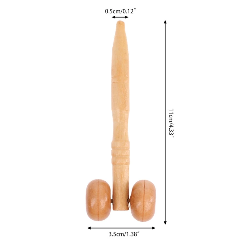 Деревянный ролик для Лица Медицинский массажер основной расслабляющий подбородок шеи для похудения
