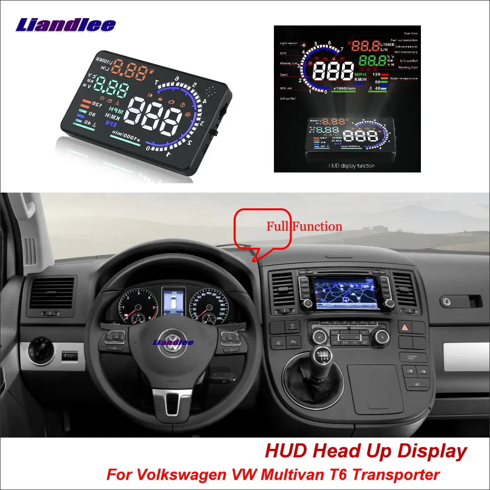 Liandlee Автомобильный дисплей HUD для Volkswagen VW Multivan T6 транспортер динамический вождения компьютера HD проектор детектор с экраном