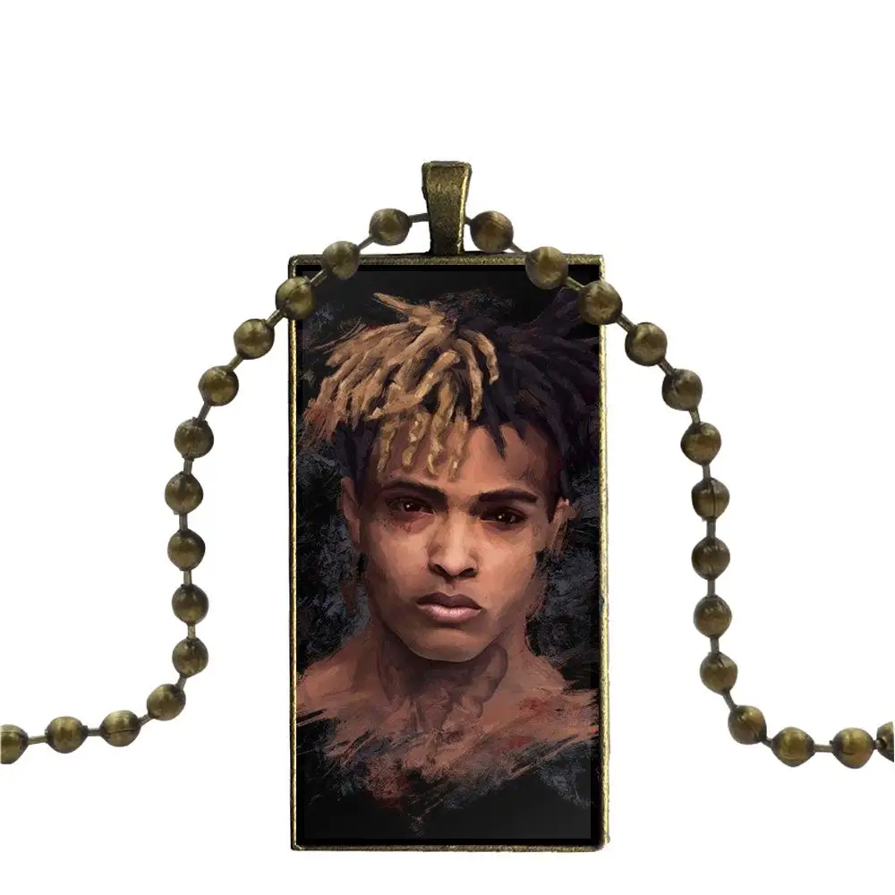 Для школьниц Макси Xxxtentacion модное стекло кабошон ожерелье с женское заявление