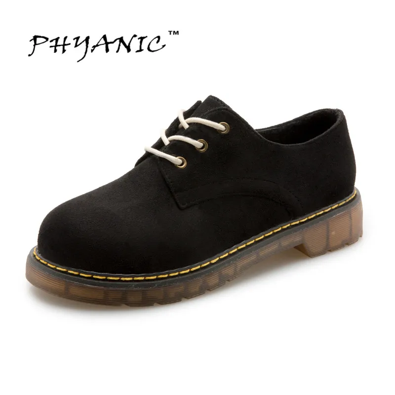 

PHYANIC Solid Oxfords 2017 Creepers Casual Platform Shoes Woman Candy Colors Flats Spring Loafers Women Brogue Shoes PHY3208